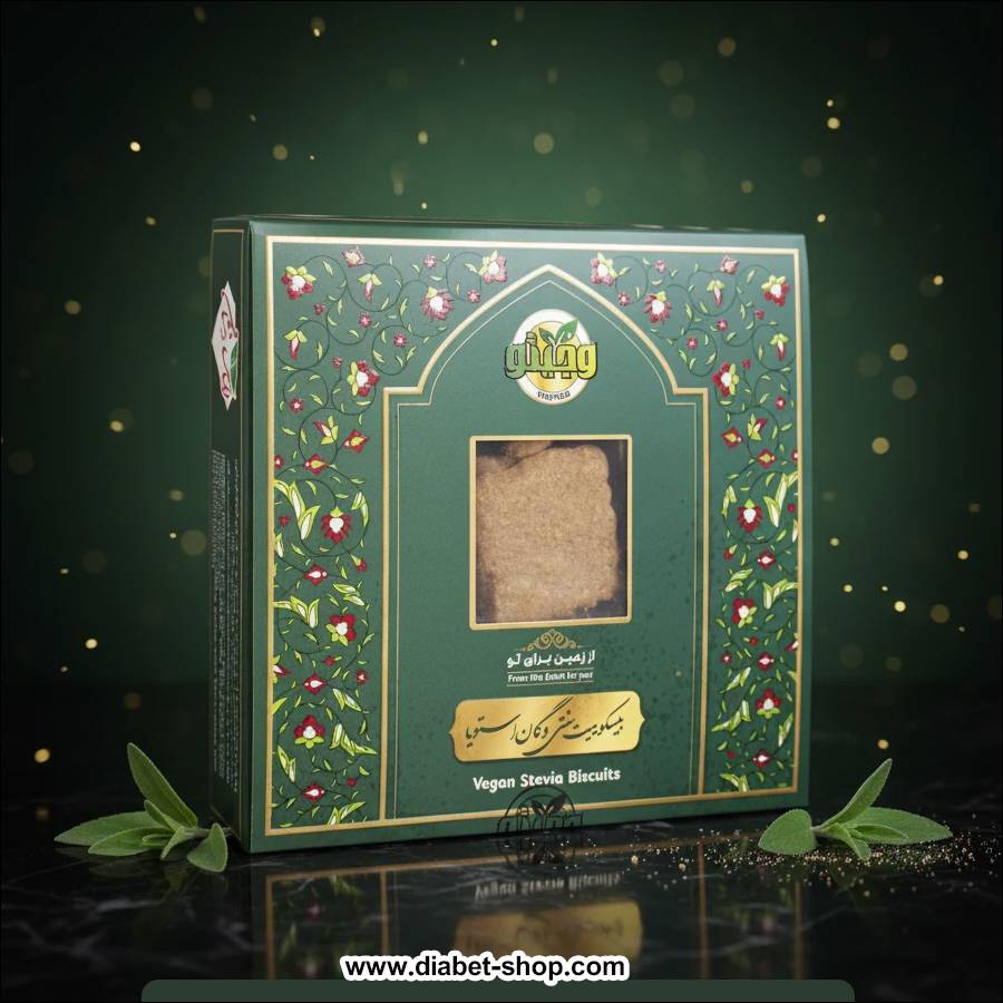 بیسکویت سنتی رژیمی وگان با استویا هل و گلاب وجیتو