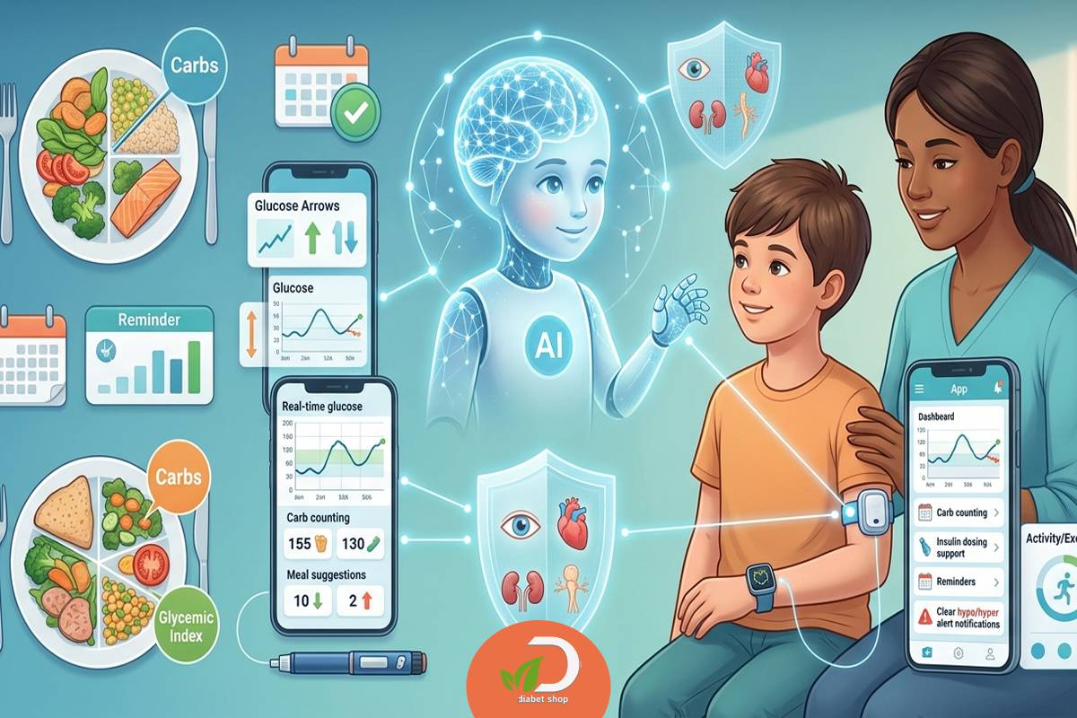 کاربرد هوش مصنوعی دیابت یار برای کودکان دیابتی