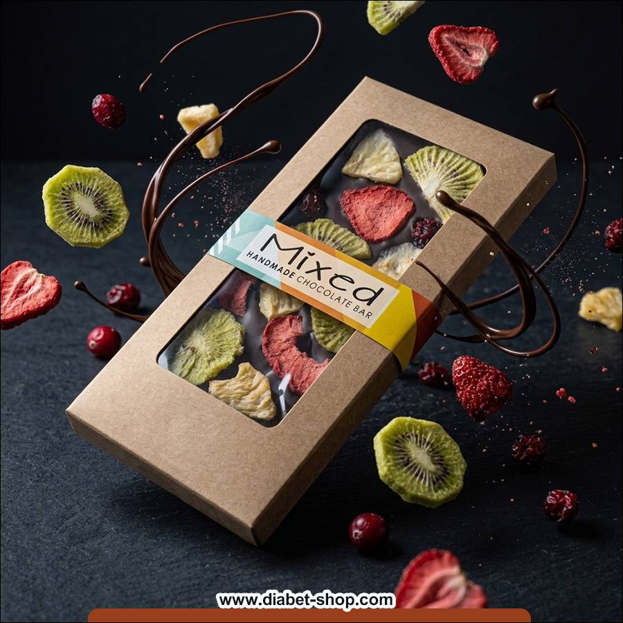شکلات بار میکس میوه شوکولوگو