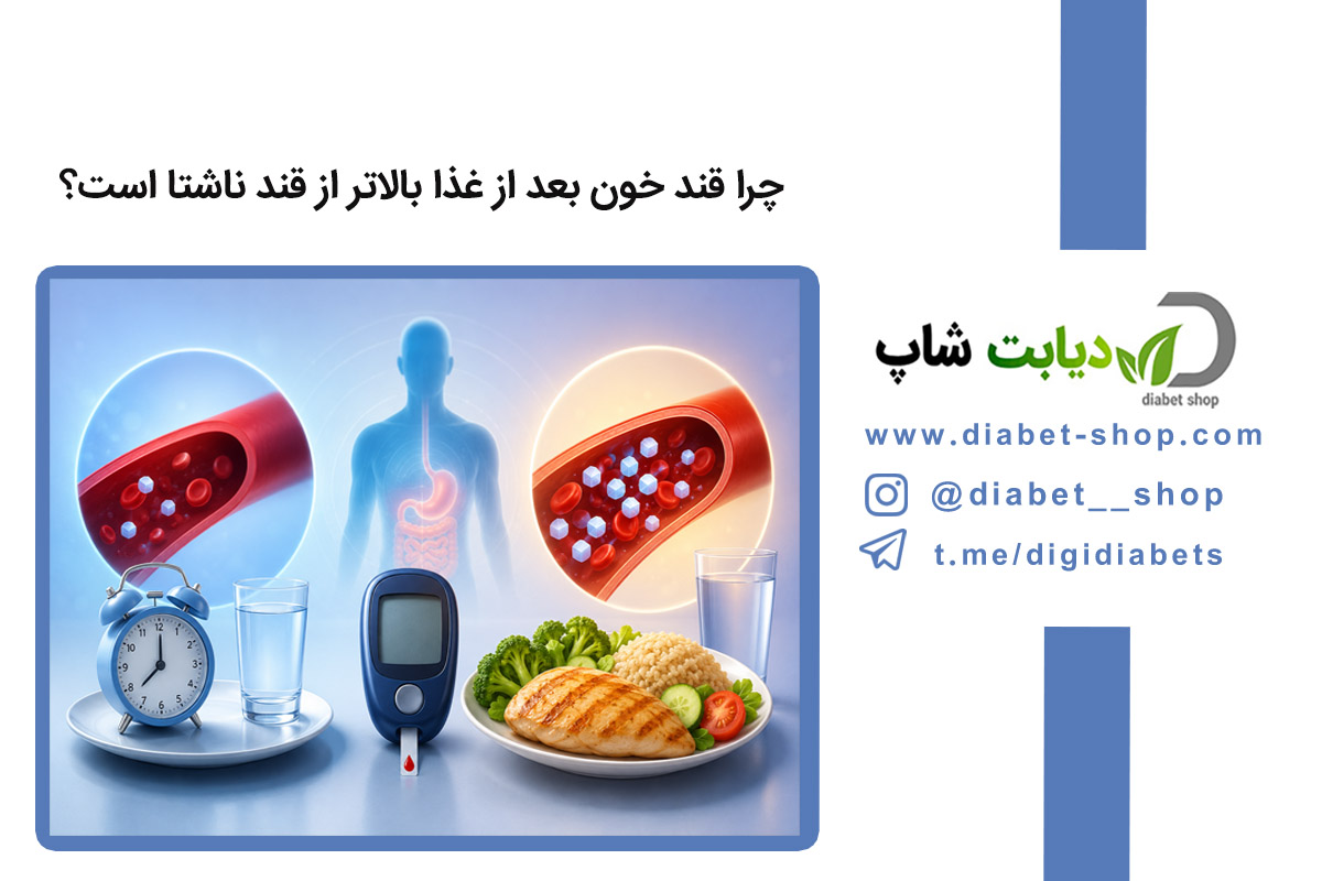 چرا قند خون بعد از غذا بالاتر از قند ناشتا است؟