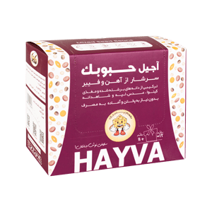 آجیل حبوبک با طعم پنیری هایوا بسته 12 ساشه ای