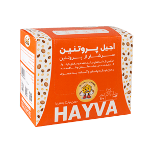 آجیل پروتئین با طعم پنیری هایوا بسته 12 ساشه ای