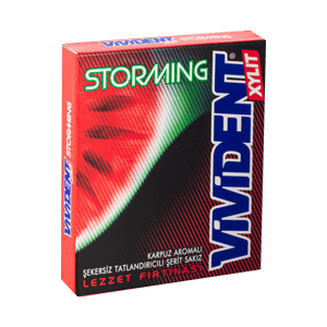 آدامس استورمینگ بدون قند با طعم هندوانه ویویدنت 12 عددی
