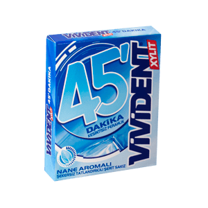 آدامس نواری ۴۵ دقیقه بدون قند با طعم نعنا ویویدنت 12 عددی