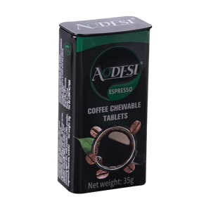 قرص خوشبو کننده دهان بدون قند با طعم اسپرسو آئودسی 35 گرمی AODESI