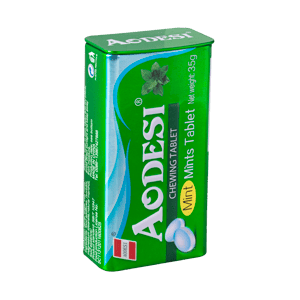 قرص خوشبو کننده دهان بدون قند با طعم نعنا آئودسی 35 گرمی AODESI
