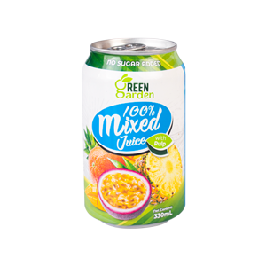 نوشیدنی بدون گلوتن با طعم آبمیوه مخلوط گرین گاردن 330 میلی لیتری