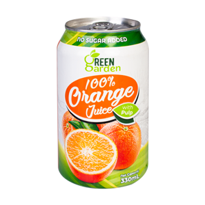 نوشیدنی بدون گلوتن با طعم پرتقال گرین گاردن 330 میلی لیتری