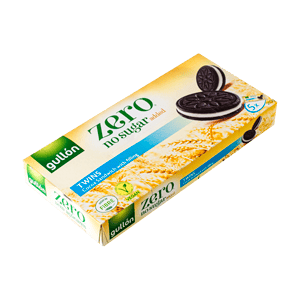 بیسکویت دوقلو شکلاتی بدون شکر کرم وانیلی گولون 210 گرمی Gullon