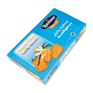 بیسکویت وانیلی بدون قند کامور 700 گرمی