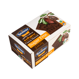 بیسکویت کاکائویی بدون قند کامور 360 گرمی