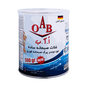 غلات صبحانه جو دوسر پرک فوری قوطی فلزی 500 گرمی OAB