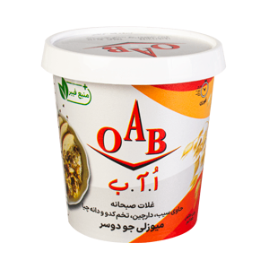 میوزلی جو دوسر حاوی سیب دارچین تخم کدو و دانه چیا بدون گلوتن 55 گرمی OAB