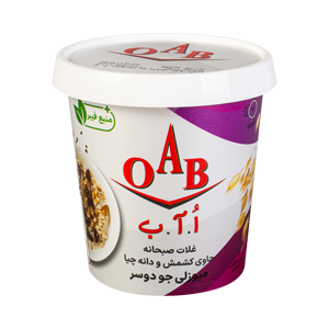 میوزلی جو دوسر حاوی کشمش و دانه چیا بدون گلوتن 55 گرمی OAB