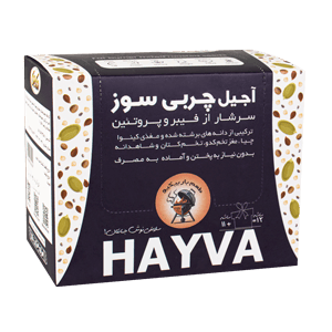 آجیل چربی سوز با طعم باربیکیو هایوا بسته 12 ساشه ای