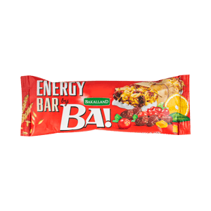 انرژی بار غلات با طعم کرن بری و پرتقال باکالند 40 گرمی BAKALLAND