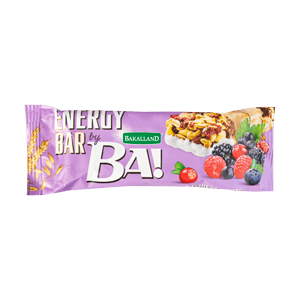 انرژی بار غلات با طعم ۵ میوه جنگلی باکالند 40 گرمی Bakalland