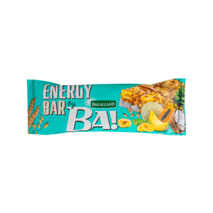 انرژی بار غلات ۵ میوه استوایی باکالند 40 گرمی BAKALLAND