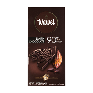 شکلات تلخ ۹۰ درصد واول 90 گرمی Wawel
