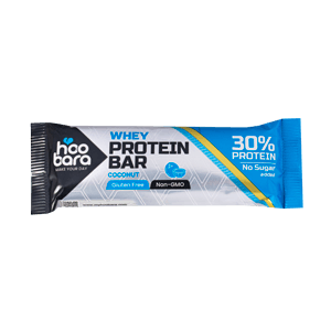 پروتئین بار بدون قند و گلوتن با پروتئین وی نارگیل هوبارا 50 گرمی