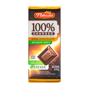 شکلات تلخ بدون قند 57 درصد کاکائو پوبدا 100 گرمی
