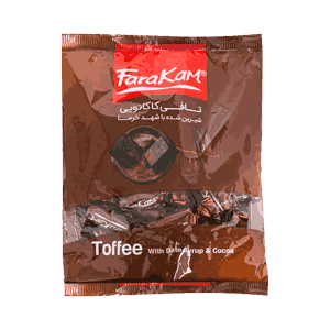 تافی کاکائویی شیرین شده با شهد خرما فراکام 200 گرمی