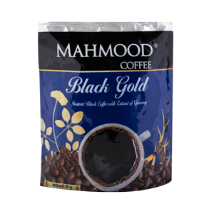 پودر قهوه فوری بدون قند بلک گلد حاوی عصاره جینسینگ محمود بسته 40 ساشه ای