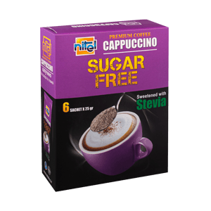 کاپوچینو بدون قند شیرین شده با استویا نیتل بسته 6 ساشه ای