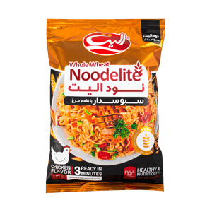 نودل سبوسدار با طعم مرغ الیت 75 گرمی