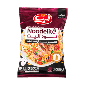 نودل سبوسدار با طعم گوشت الیت 75 گرمی