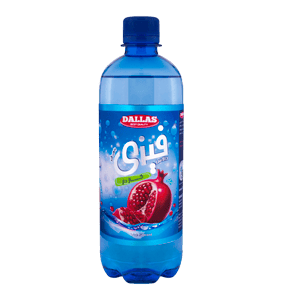 آب گازدار بدون قند با طعم انار دالاس 500 میلی لیتری