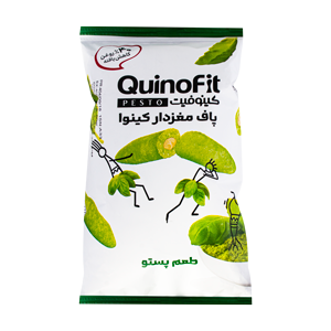 پاف مغزدار کینوا با طعم پستو کینوفیت 50 گرمی