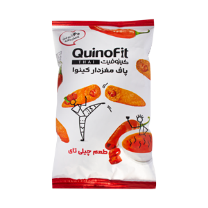 پاف مغزدار کینوا با طعم چیلی‌ تای کینوفیت 50 گرمی