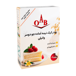 پودر کیک نیمه‌ آماده جو دوسر وانیلی بدون گلوتن 400 گرمی OAB