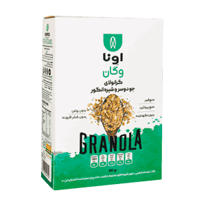 گرانولای وگان جو دوسر و شیره انگور اونا 250 گرمی