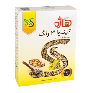 ​کینوا سه رنگ بدون نیاز به شستشو هاژه 250 گرمی