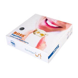 گز بدون قند با استویا و مغز بادام باس 300 گرمی