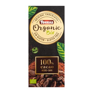 شکلات تلخ ارگانیک توراس 100گرم