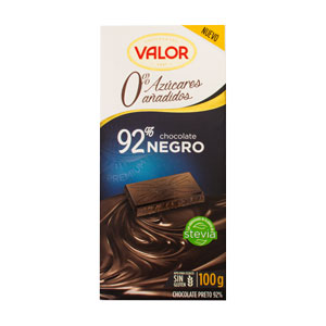 شکلات تلخ 92% اسپانیایی valor وزن 100 گرم