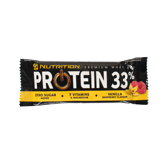 پروتئین بار 33% وانیل و تمشک 50 گرمی
