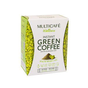 قهوه سبز فوری مولتی کافه تندرستی بسته 30 عددی